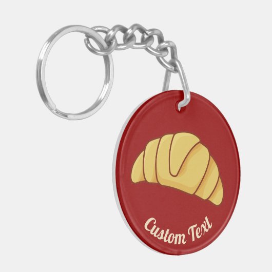Croissant Schlüsselanhänger (Vorderseite links)