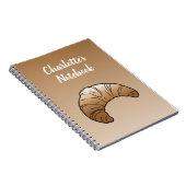 Croissant Spiral Foto Notebook Notizblock (Rechte Seite)