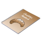 Croissant Spiral Foto Notebook Notizblock (Linke Seite)