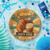 Croissant Time Vintage Kitchen Pappteller (Party)