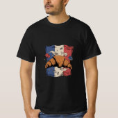 Croissant with hands funny men t-shirt design (Vorderseite)