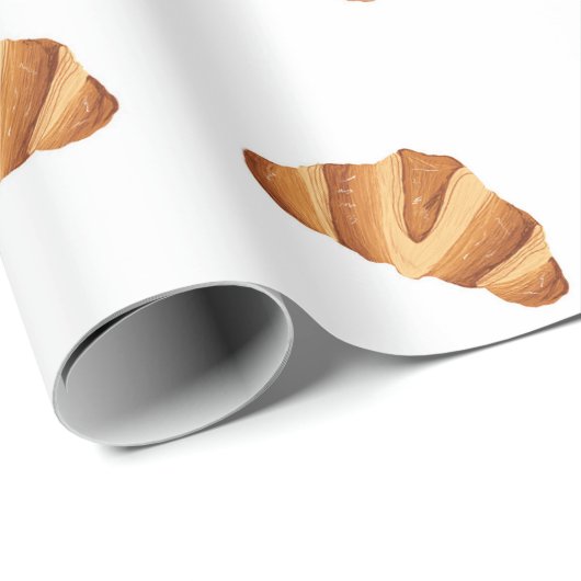 Croissant Wrapping Paper | Französisches Wrapping  Geschenkpapier (Rolleneckpunkt)