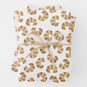 Croissant Wrapping Paper Geschenkpapier Set (Beispiel)