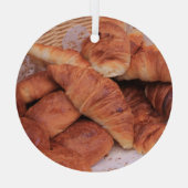 Croissants Christmas Ornament Aus Glas (Rückseite)