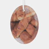 Croissants Christmas Ornament Aus Glas (Vorderseite links)