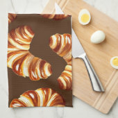 Croissants Geschirrtuch (Viertel Falte)