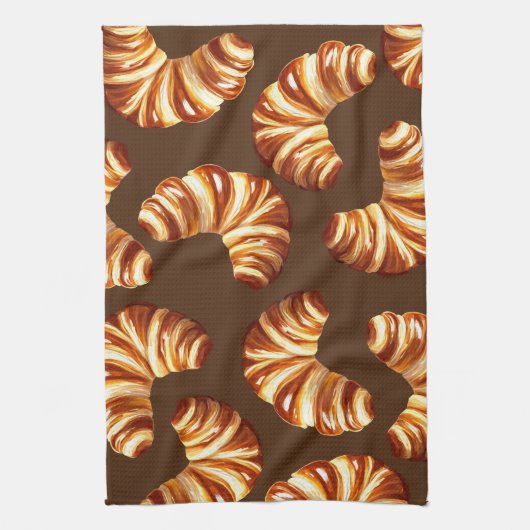 Croissants Geschirrtuch (Vertikal)