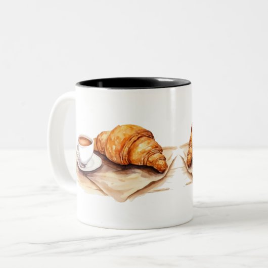 Croissants Kaffeetasse (Vorderseite Links)