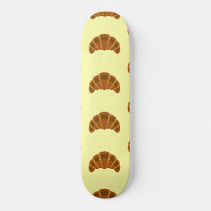 Croissants Liebhaber Hellgelb Frankreich Französis Skateboard