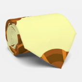 Croissants Lovers Light Yellow France Französisch Krawatte (Gerollt)