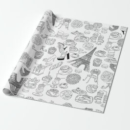 Croissants paris franz. Modedoodle Geschenkpapier