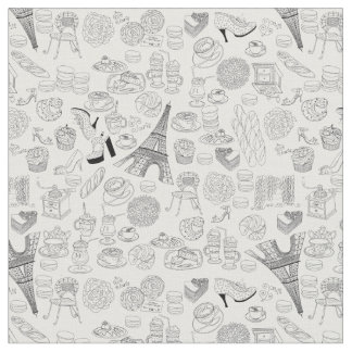 Croissants paris franz. Modedoodle Stoff