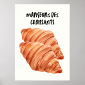 Croissants Poster (Vorne)