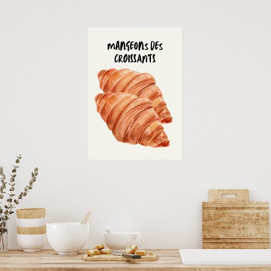 Croissants Poster (Küche)