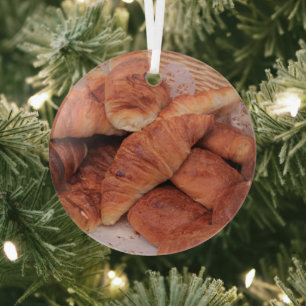 Croissants Weihnachten Ornament Aus Glas