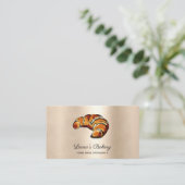 Croissants Zuhause Bäckerei Rustikal Vintag Visitenkarte (Stehend Vorderseite)