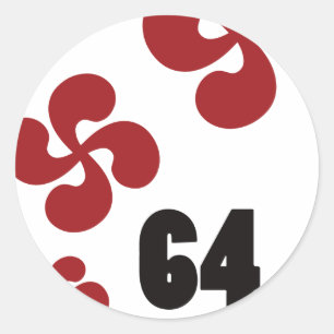 Croix64.aivielfaches Runder Aufkleber