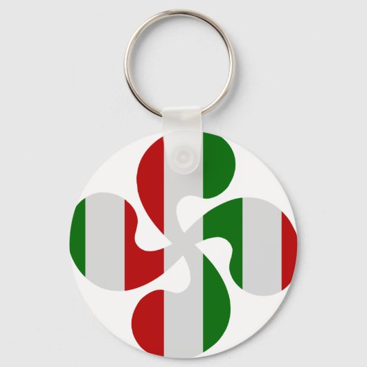 Croix baskque Multicouleurs Schlüsselanhänger (Vorderseite)