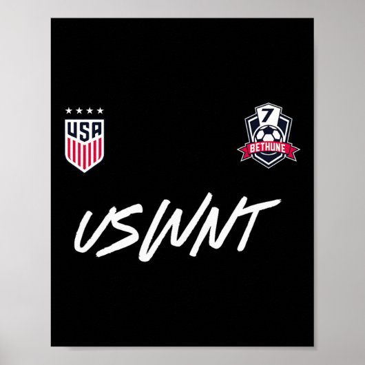 Croix Bethune 20 Navy Uswnt Offiziell Lizenziert Poster (Vorne)