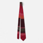 Croix USVI Circle Madras Muster personalisieren Krawatte (Rückseite)