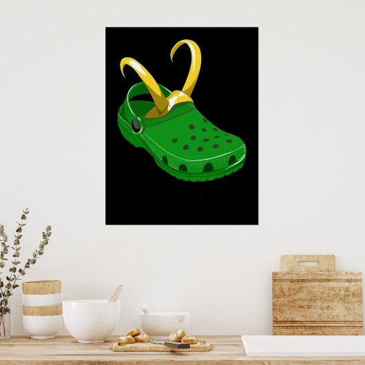 Croki Crocs X Loki Poster (Küche)