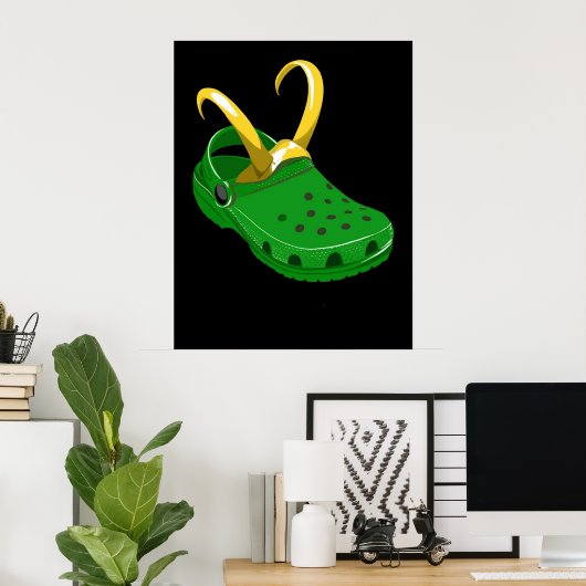 Croki Crocs X Loki Poster (Heimbüro)