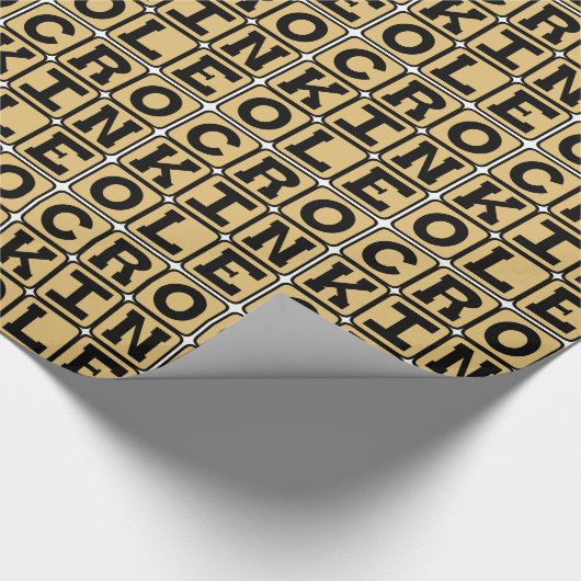 Crokinole, Brettspiel Geschenkpapier (Ecke)