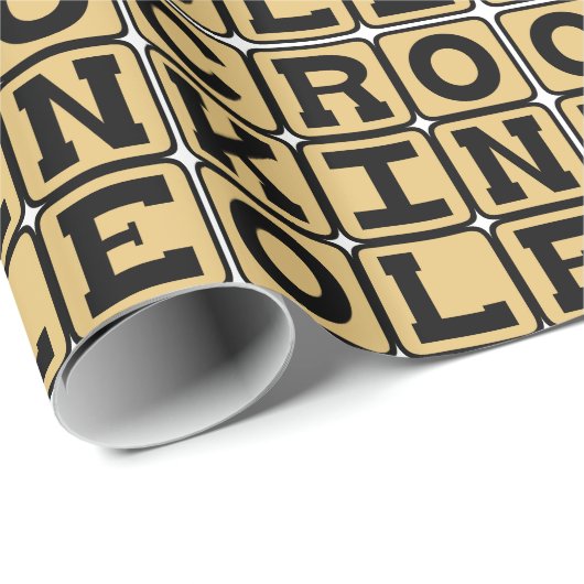 Crokinole, Brettspiel Geschenkpapier (Rolleneckpunkt)