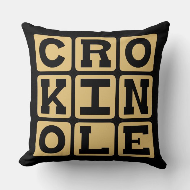 Crokinole, Brettspiel Kissen (Vorderseite)
