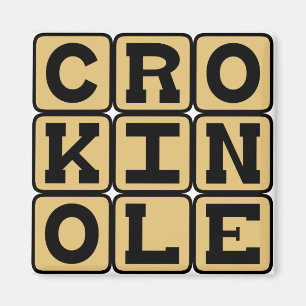 Crokinole, Brettspiel Magnet