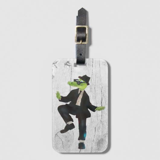 Croko Blues Brothers Gepäckanhänger (Vorderseite Vertikal)