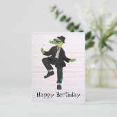 Croko Blues Brothers Postkarte (Stehend Vorderseite)