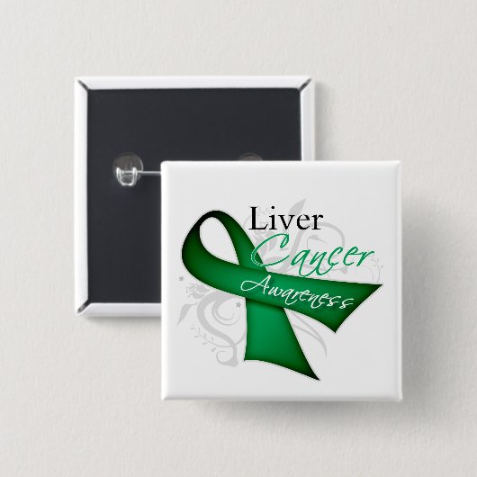 Croll Ribbon Leberkrebs Bewusstsein Button (Vorne & Hinten)