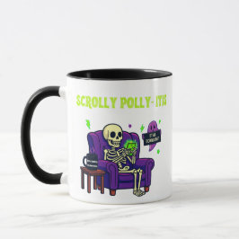 Crolly Polly-Itis Tasse - 99 % Inhalt, 1 % Bewusst