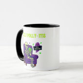 Crolly Polly-Itis Tasse - 99 % Inhalt, 1 % Bewusst (Vorderseite Links)