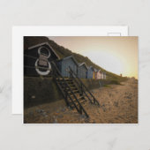 Cromer Beach Hütten Postkarte (Vorne/Hinten)