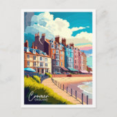 Cromer England Travel Vintag Illustration Postkarte (Vorderseite)