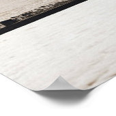 Cromer im Winter. Poster (Ecke)