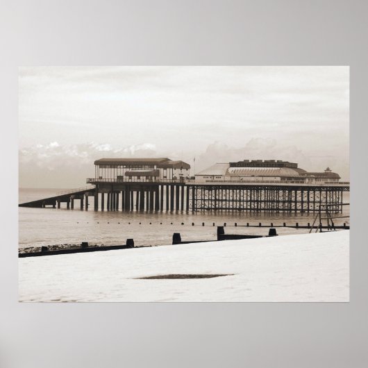 Cromer im Winter. Poster (Vorne)