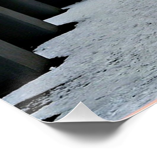 Cromer im Winter.. Poster (Ecke)