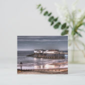 Cromer Pier und Reflektion Postkarte (Stehend Vorderseite)