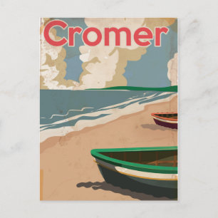 Cromer Vintage-Lokomotive Reiseplakat Postkarte