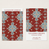 Cromwell Earring Necklace Juwelier Display Card (Vorne & Hinten)