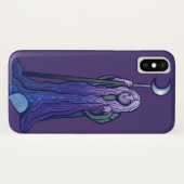 Crone Moon Goddess Pagan Art Wiccan MoonChild Case-Mate iPhone Hülle (Rückseite (Horizontal))