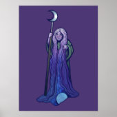 Crone Moon Goddess Pagan Art Wiccan Poster (Vorne)