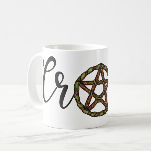 Crone Pagan Elder Goddess Art wicca Kaffeetasse (Vorderseite Links)