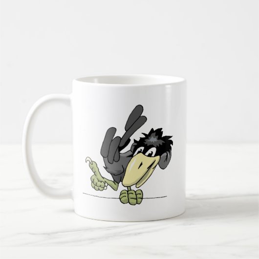 Cronnlin Krähe Kaffeetasse (Links)