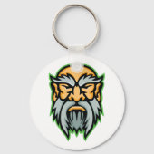 Cronos Greek God Grey Beard Keychain Schlüsselanhänger (Rückseite)