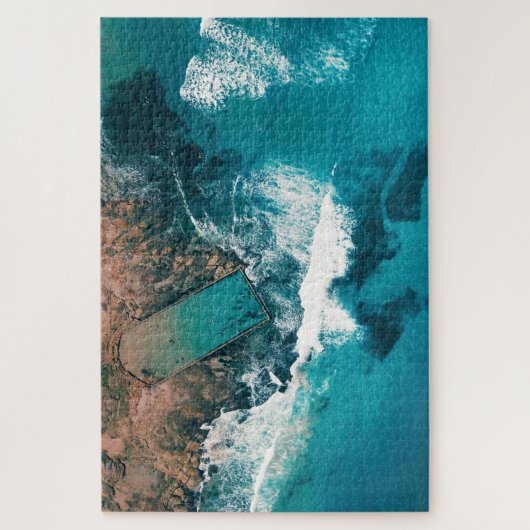 Cronulla Beach Ocean Pool Sydney Australien Puzzle (Vertikal)