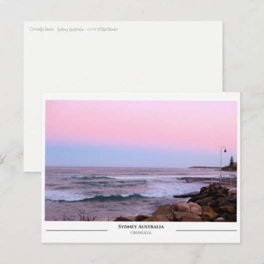 Cronulla Beach Sydney Postkarte (Vorne/Hinten)